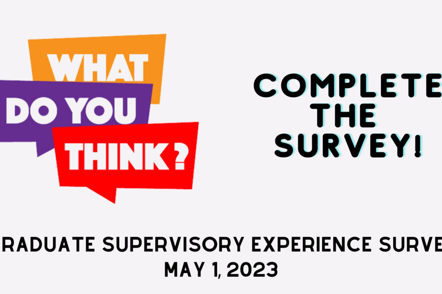 Graduate Supervisory Experience Survey Announcement