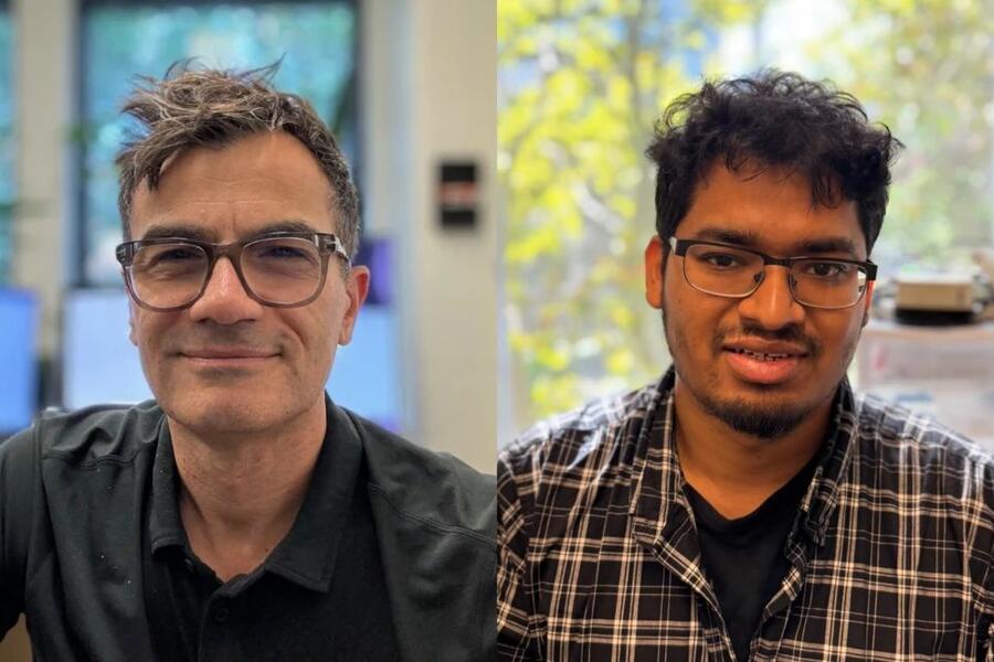 Professor Leonardo Salmena and Golam Saffi