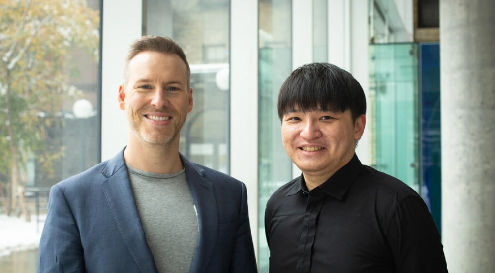 Photo of Dr. Walter Swardfager and graduate student Che-Yuan (Joey) Wu